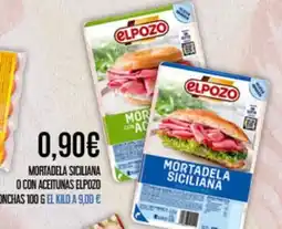 Claudio Elpozo Mortadela siciliana o con aceitunas lonchas oferta