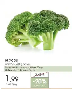 Supermercados Plaza brócoli oferta