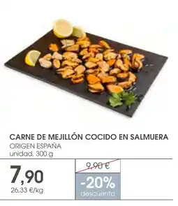 Supermercados Plaza carne de mejillón cocido en salmuera oferta