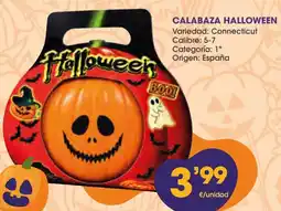 Supermercados Plaza Calabaza Halloween oferta