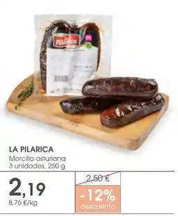 Supermercados Plaza La Pilarica morcilla asturiana oferta