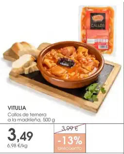 Supermercados Plaza Vitulia callos de ternera a la madrileña oferta