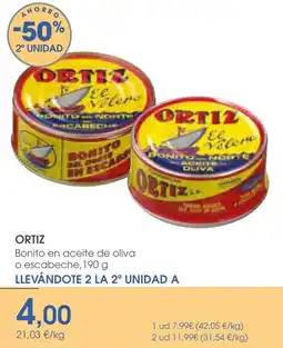Supermercados Plaza ortiz bonito en aceite de oliva o escabeche oferta