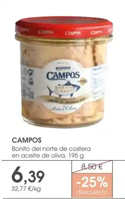 Supermercados Plaza Campos bonito del norte de costera en aceite de oliva oferta