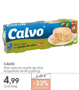 Supermercados Plaza Calvo atún claro en aceite de oliva oferta