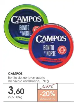 Supermercados Plaza Campos bonito del norte en aceite de oliva o escabeche oferta