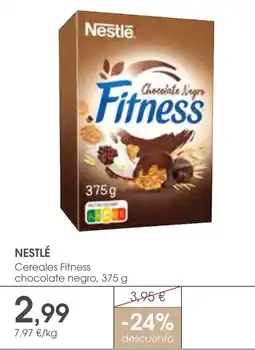 Supermercados Plaza Nestlé cereales fitness chocolate negro oferta
