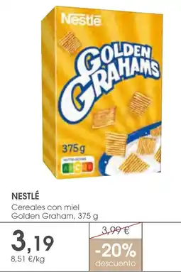 Supermercados Plaza Nestlé Cereales con miel Golden Graham oferta