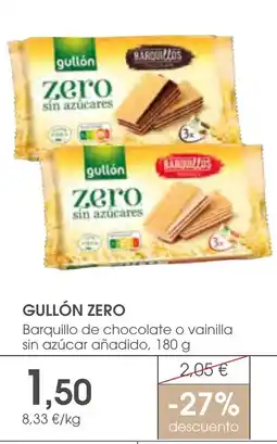 Supermercados Plaza Gullón zero oferta