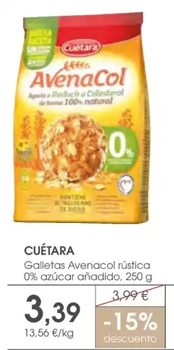 Supermercados Plaza Cuétara Galletas Avenacol rústica oferta