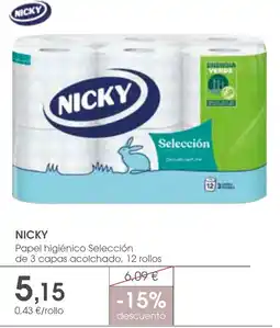 Supermercados Plaza Nicky papel higiénico selección oferta