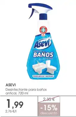 Supermercados Plaza Asevi desinfectante para baños antical oferta