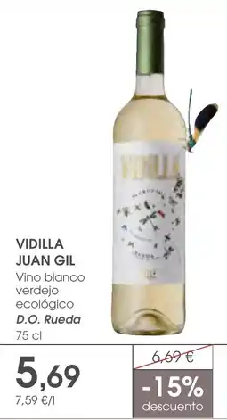 Supermercados Plaza Vidilla Juan Gil Vino blanco verdejo ecológico oferta