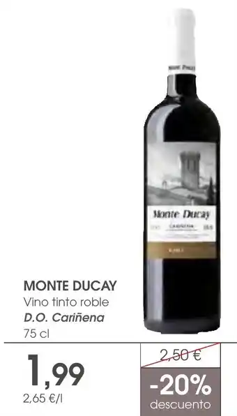 Monte Ducay vino tinto roble