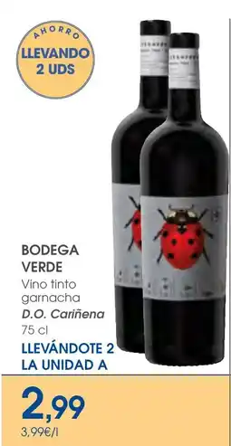 Supermercados Plaza Bodega Verde Vino tinto garnacha oferta