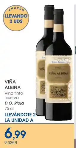 Supermercados Plaza Viña Albina Vino tinto reserva oferta