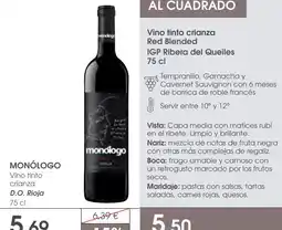 Supermercados Plaza Monólogo vino tinto crianza oferta