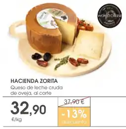 Supermercados Plaza Hacienda Zorita Queso de leche cruda de oveja, al corte oferta