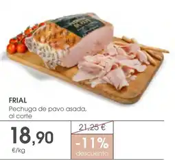 Supermercados Plaza Frial pechuga de pavo asada al corte oferta