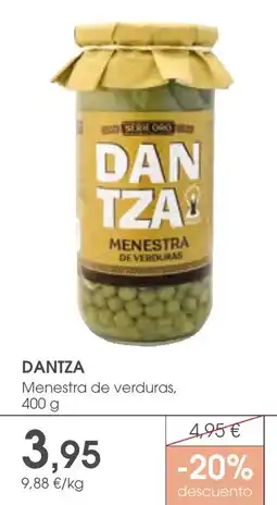 Supermercados Plaza Dantza menestra de verduras oferta