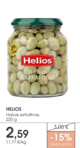 Supermercados Plaza Helios habas extrafinas oferta