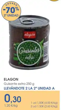 Supermercados Plaza Elagon guisante extra oferta