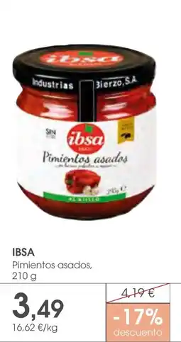 Supermercados Plaza Ibsa pimientos asados oferta