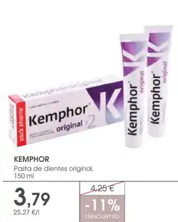 Supermercados Plaza Kemphor pasta de dientes original oferta