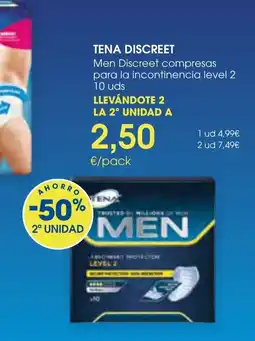 Supermercados Plaza tena discreet men discreet compresas oferta