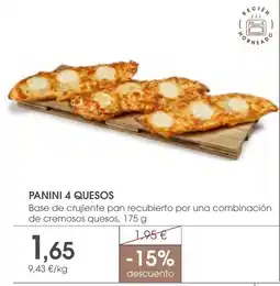 Supermercados Plaza Panini 4 Quesos oferta