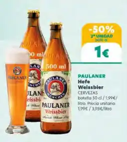 Supermercados Plaza Paulaner hefe weissbier oferta