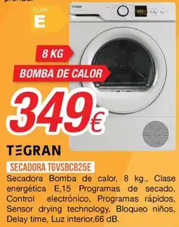 Expert Tigran secadora tgv sbc 825e oferta