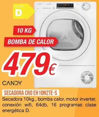 Candy secadora cro eh10n2te-s