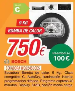 Expert Bosch secadora bomba de calor oferta