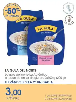 Supermercados Plaza La gula del norte la autentica o reducida en sal sin gluten oferta