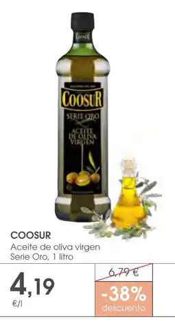Supermercados Plaza Coosur aceite de oliva virgen serie oro oferta