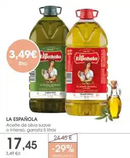 Supermercados Plaza La Española aceite de oliva suave o intenso oferta