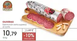 Supermercados Plaza Oliveras salchichón extra superior, al corte oferta