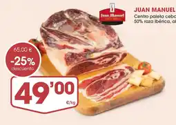 Supermercados Plaza Juan Manuel centro paleta cebada oferta