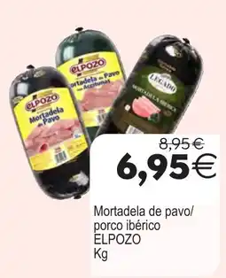 Plenus Supermercados Elpozo mortadela de pavo/porco ibérico oferta