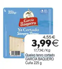 Plenus Supermercados García Baquero queixo tenro cortado oferta