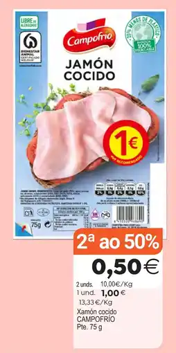 Plenus Supermercados Campofrío jamón cocido oferta
