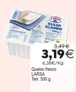 Plenus Supermercados Larsa queixo fresco oferta