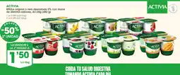 Supermercados Plaza Activia bifidus original o zero desnatado 0% con trozos de distintos sabores oferta