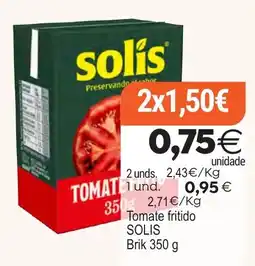 Plenus Supermercados Tomate frito SOLIS oferta