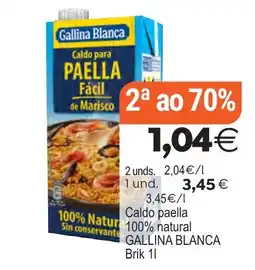 Plenus Supermercados Gallina Blanca caldo para paella fácil de marisco oferta