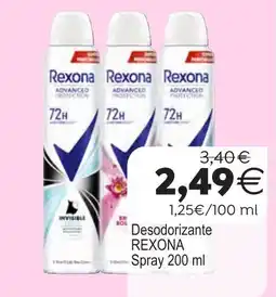 Plenus Supermercados Rexona Desodorante Spray oferta