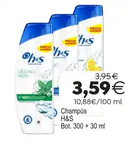 Plenus Supermercados H&S champú oferta