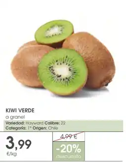 Supermercados Plaza kiwi verde oferta