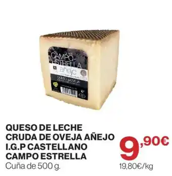 Campo Estrella queso de leche cruda de oveja añejo